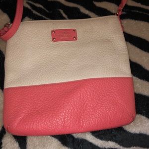 Cream color with coral Kate spade
